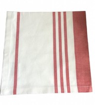 DII Fabric Napkins White Brick Beach French Stripe Set of 4 Cotton 20x20 Summer - £15.74 GBP