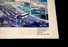 Signed 1991 Laguna Beach Late Afternoon Festival of Arts Michael Jacques Print image 3