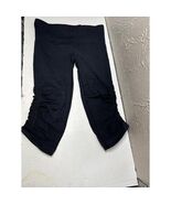 Lululemon In The Flow Crop II Black Yoga Tight Legging Black Women’s Size 6 - $32.95