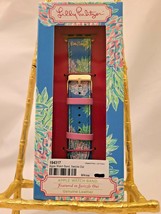 Lilly Pulitzer Apple Watch Band Genuine Leather Fits 38, 40mm Smartwatch... - $49.99