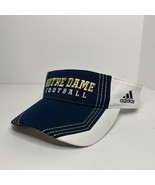 Adidas Notre Dame Football Visor Hat Mens Adjustable Strap Fighting Irish - $25.56 CAD