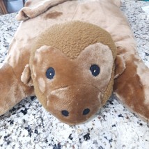 Vintage Walmart Monkey Plush Pillow Buddy Pal brown Wal-mart stuffed animal - £74.75 GBP