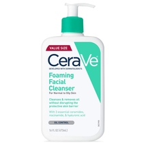 Foaming Facial Cleanser | Daily Face Wash for Oily Skin with Hyaluronic Acid, Ce - £14.46 GBP