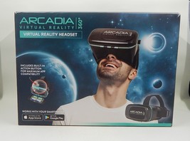 Virtual Reality Headset Arcadia 360 Smartphone VR Black - £12.53 GBP