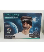 Virtual Reality Headset Arcadia 360 Smartphone VR Black - £12.69 GBP