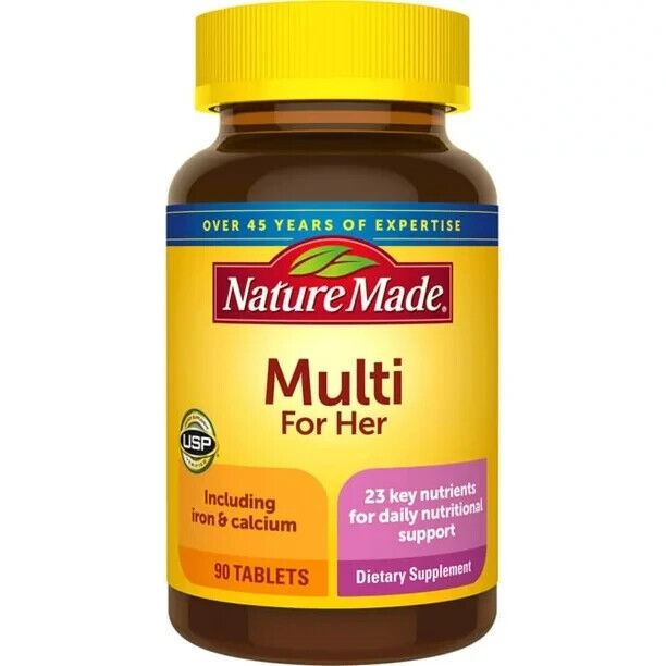 Primary image for Nature Made Multi For Her -- 90 Tablets Exp 12/2024