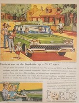 1959 Print Ad Ford Fairlane 500 Car with Selectaire Air Conditioning  - $21.37