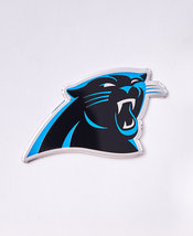 NEW NFL Carolina Panthers Team Mascot Car Emblem adhesive back 4 x 2.5" Sir Purr - $6.95