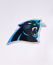 NEW NFL Carolina Panthers Team Mascot Car Emblem adhesive back 4 x 2.5" Sir Purr - $6.95