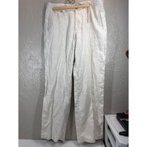 Tasso Elba Beige Khaki 100% Linen Beach Wedding Straight Mens Pants Size... - $652.13 MXN