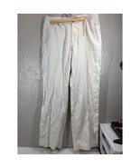 Tasso Elba Beige Khaki 100% Linen Beach Wedding Straight Mens Pants Size... - $652.13 MXN