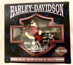 Vintage Harley Davidson Ornament Collection Christmas Santa Motorcycle 1998 - £17.48 GBP
