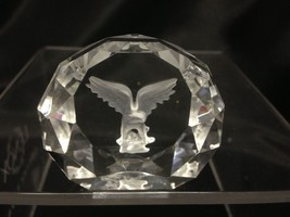 Crystalle Eagle Paperweight  Exclusively For Roman By Mar Crystal - $26.92