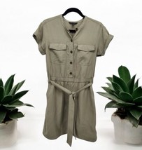 BANANA REPUBLIC Factory Olive Green Utility Shirt Dress Size S NEW $90 - £30.54 GBP