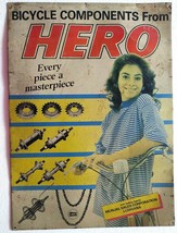 Vintage Litho Advertising Tin Sign Hero Bicycle Components India - $59.99