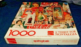 Coco Cola A Thirst for Nostalgia 1000 Piece Puzzle 1982 - £11.00 GBP