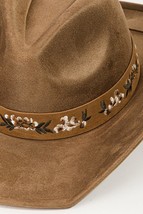 Vibrant Flower Pattern Strap Classic Cowboy Hat Western Adjustable Acces... - £21.26 GBP