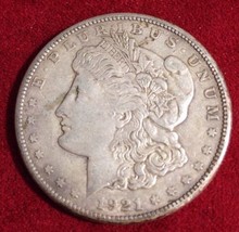 1921-S Morgan Silver Dollar 90% Silver - £43.15 GBP