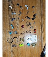 vintage costume jewelry earrings lot Of 29 Pairs Estate - $29.65