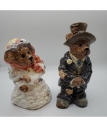 TBC 1998 BEARWARE POTTERY Vintage Salt &amp; Pepper Shakers Limited edition#... - $31.20 CAD