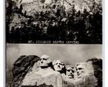 RPPC Dual View Mount Rushmore Before &amp; After South Dakota UNP Postcard U23 - £3.85 GBP