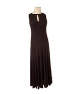 EVA VARRO Chocolate Brown Keyhole Full-Length Dress Maxi A-line Sleevele... - £52.98 GBP