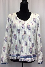 Joe Fresh Womens Top Shirt Blouse Floral Long Sleeve Size S/P - $12.59