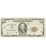 1929 $100 BILL NATIONAL CURRENCY FEDERAL RESERVE BANK OF CHICAGO - $514.70 CAD