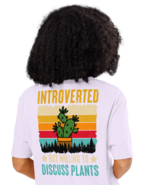 Unisex Organic Ribbed Neck T-Shirt – Introverted Back Print (Lavender) - $54.99