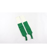 Vintage 80s Nylon Stirrup Athletic Sport Soccer Socks Green White Youth ... - $9.89