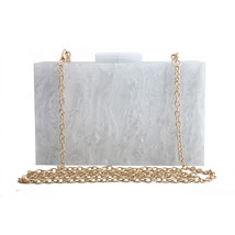 Women Handbags Marble Pattern Acrylic Bag Luxury Handbags Women Bags - £36.05 GBP