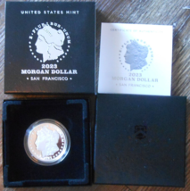 2023 Morgan Silver Dollar Proof Coin Fresh From the Mint. - $82.15