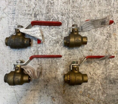 4 Qty of ProLine 1/2&quot; Brass Packing Gland Ball Valve 107-843NL (4 Qty) - $707.33 MXN