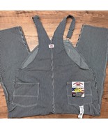 NWT Vtg Deadstock Round House 54x30 Hickory Striped Bib Overalls Enginee... - $58.46 CAD