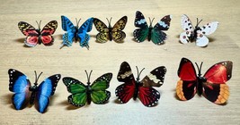 9 Pcs Butterfly Wall Art Creative Push Pins Decorate &amp; 1 wearable pin - $9.89