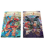 LEAGUE OF JUSTICE 1-2 DC COMIC SET COMPLETE ELSEWORLDS HANNIGAN GIORDANO... - £6.18 GBP