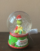 Grinch With Christmas holiday Musical Snow Globe New Merry Grinchmas - £39.95 GBP