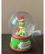 Grinch With Christmas holiday Musical Snow Globe New Merry Grinchmas - £39.32 GBP