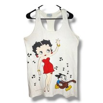 Vintage Betty Boop White Dress T-Shirt Tank Top Size Medium 1985 USA Dan... - $42.95
