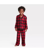 Wondershop Toddler Holiday Buffalo Check Family Pajama Set Red Size 18 Mos - £19.65 GBP