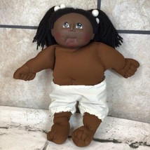 Vintage 80’s MN Thomas Plush Doll Black African American Girl Yarn Hair - $29.69