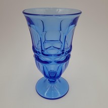 Vintage Fostoria Argus Blue Aqua 6 5/8 Inch Footed Iced Tea Goblet Glass - $16.33