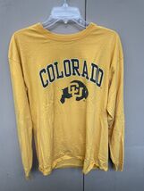 Colorado Buffaloes Men’s Long Sleeve Shirt Yellow NCAA Deion Sanders - READ - $10.85