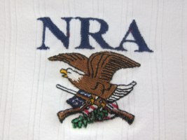 NRA Mens (2XL) Polo Shirt AKWA Cotton Made In USA Eagle Rifles Guns Patriot - £14.93 GBP