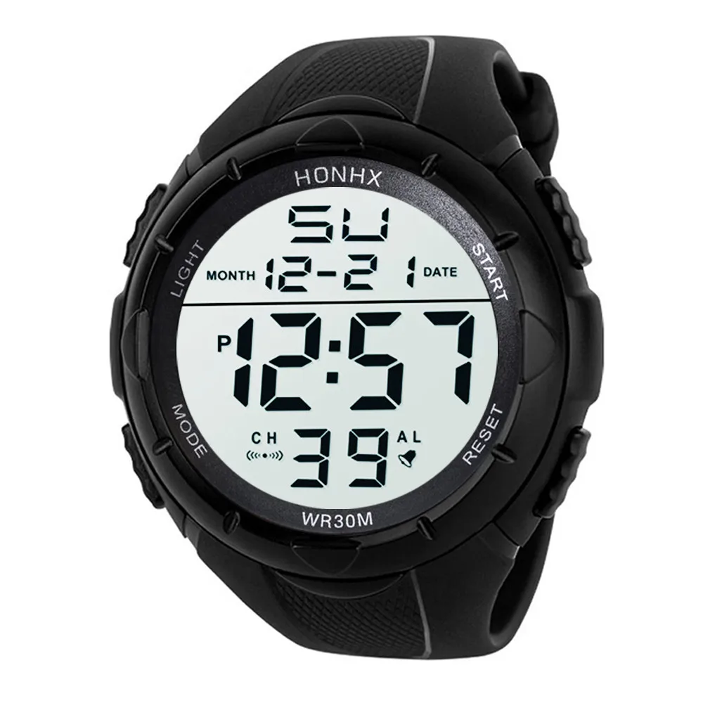 2024  Men&#39;S Multifunctional Display Electronic Wristwatch  Men og Digital   Led  - £93.38 GBP
