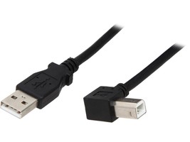 StarTech.com USB 2.0 A to Right Angle B Cable - M/M - $40.99