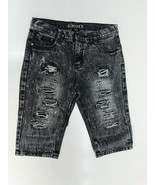 Kroix Jeans Boys Shorts Size 18 Gray Distressed Denim - $12.17