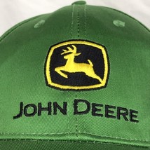 John Deere Hat Baseball Cap Green Yellow Embroidered Adjustable - £10.01 GBP