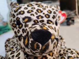 Ty Pillow Pals Speckles The Spotted Leopard, with Green Ribbon Around Neck - £15.14 GBP
