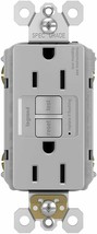 Legrand Gfci Outlet Self Test 15 Amp 125VAC 60Hz Gray 1597GRYCCD12 - £17.90 GBP